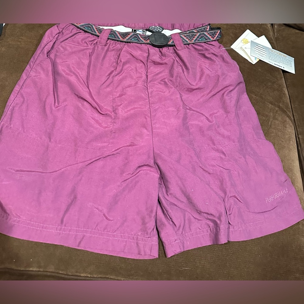 Performance Purple Inside women’s Briefs Athletic Shorts Sz M